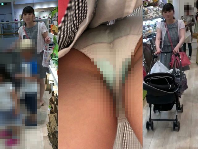 ２人のママさんの逆さパンチラ動画＆静止画　１０４