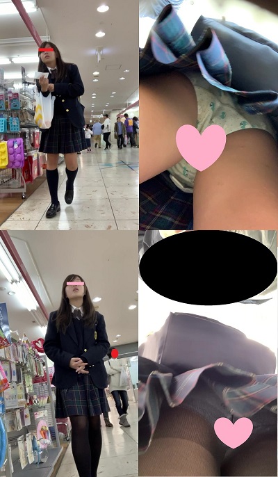 JK逆さ盗撮風VOL.1