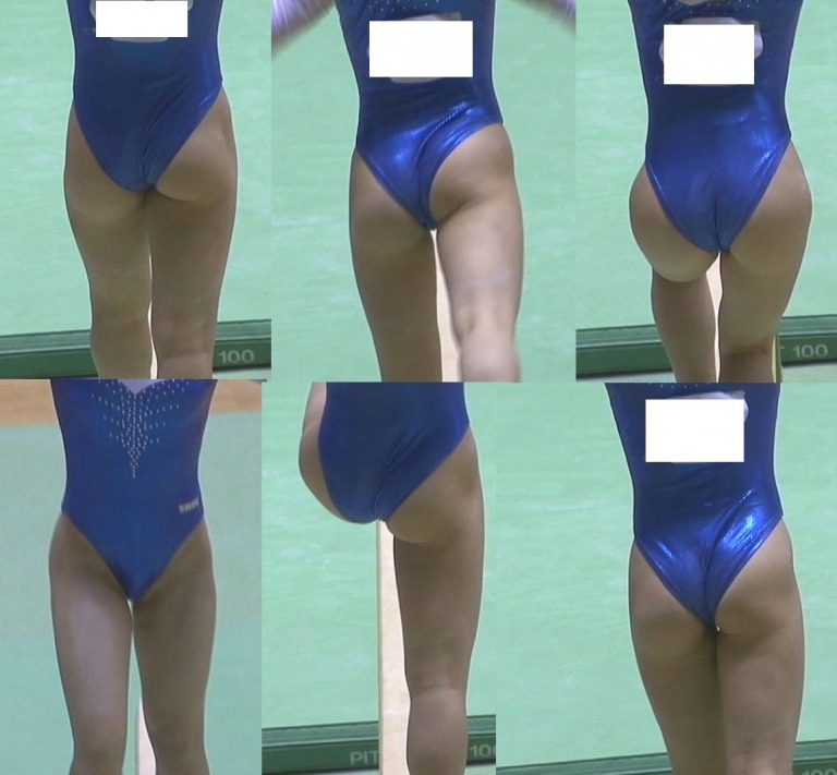 モロ出しハプニング　エグイ食い込みの選手撮り