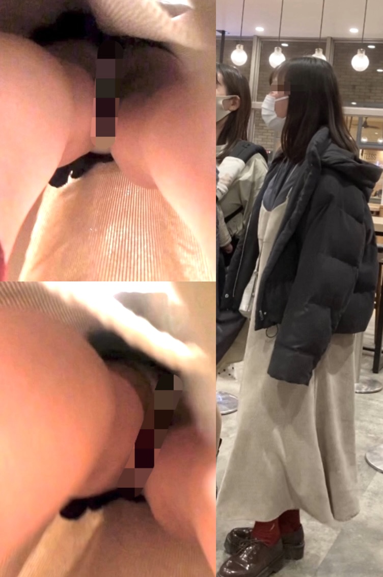 #50 撮れ高・中身・ギャップNo.1！お目々クリクリ激カワ私服JKちゃんの極エロ逆さ撮り風景