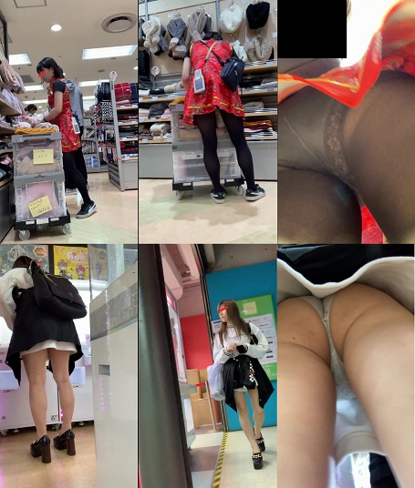 女子逆さ盗撮風VOL.1