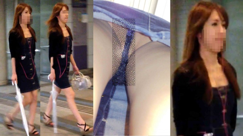4K bomb524 スタイル抜群8頭身美女の食い込みギャルパンティ　エスカ逆さ